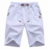 1 x RAW Customer Returns Tansozer shorts men s shorts summer jogging bottoms short cotton gym sweat shorts men s sports fitness training shorts white L - RRP €33.98