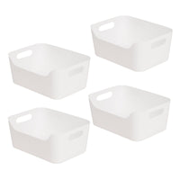 Brand New Job Lot Pallet - HL Home-Link Pack of 4 Small Useful White Plastic Storage Boxes - 76 Items - RRP €1432.6