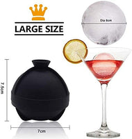 1 x RAW Customer Returns Updated Ice Ball Mold Sphere, Silicone Ice Round Molds Large Maker Tray-6 x 6 cm, Perfect for Whiskey, Cocktail and Any Drink 6  - RRP €16.13