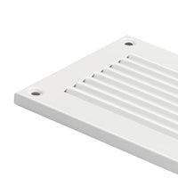 1 x RAW Customer Returns 300x100mm ventilation grille - white exhaust air grille with insect protection exhaust air supply air metal grille - RRP €10.64