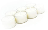 1 x RAW Customer Returns High quality rapeseed wax tealights in a clear cup with a burn time of 4 or 8 hours with pure white wax that is unscented and non-toxic - RRP €25.63