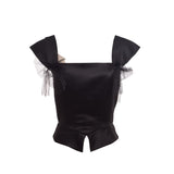 1 x Brand New FAD-4U Renaissance Corset Medieval Vest Women s Bustier Black, M  - RRP €14.18