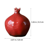 1 x Brand New Operitacx Mini Ceramic Flower Pot Pomegranate Vase Art Craft Ornament home Living Room TV Cabinet desk Creative Decoration Decoration - RRP €24.29