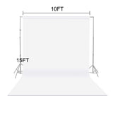 1 x RAW Customer Returns Spardar Photo Background, 3M x 4.5M White Photo Studio Background with 4 Clamps, Foldable Photo Background for Photography Video and Studio White, 3 x 4.5M  - RRP €43.81