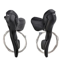 1 x RAW Customer Returns 1 Pair Road Bike Shifters, 3 x 7 21 Speed Dual Control Shifters for Mountain Bike Handlebar Brake Lever Grips for Cycling L3 x R7 Speed  - RRP €76.99