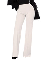 1 x RAW Customer Returns FANCYINN Women s Ease Into Comfort Straight Leg Pants Stretch Work Casual Business Trousers Fit Barely Boot Leg Stretch Tummy Control Pants White M - RRP €34.25