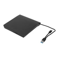 2 x RAW Customer Returns External DVD Drive Enclosure, Portable USB 3.0 Optical Drive for Laptop Burner Recorder for 12.7mm-9.5mm SATA DVD-RW Drives - RRP €27.94