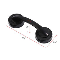 1 x RAW Customer Returns KAFENDA Large Glass Door and Window Handle, Bathroom Sliding Door, Cabinet, Wardrobe, Seamless Handle, Refrigerator Handle, Shower Handrail, Suction Cup Handle Black  - RRP €15.82