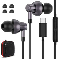 1 x RAW Customer Returns USB C Headphones for iPhone 15 Pro Samsung Galaxy A55 A35 S24 S23 S21 FE S22 A34 A54 A53 Headphones Type C with Microphone HiFi Stereo USB C In-Ear Headphones for Xiaomi 14 13 12T Pro Pixel 8 OnePlus 12 11 - RRP €21.6