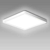 1 x RAW Customer Returns Ouyulong LED ceiling light 18W 4000K 1620LM square ceiling light for living room bedroom bathroom kitchen bathroom basement balcony ceiling light LED ultra thin 23cm IP44... 1  - RRP €12.79