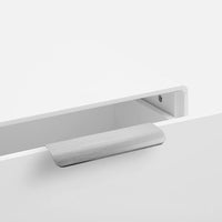 1 x RAW Customer Returns goldenwarm 10 pieces 128 mm brushed door handle profile handle kitchen handles aluminum curved drawer handle concealed furniture handles cabinet handles - RRP €22.88