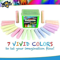 1 x RAW Customer Returns Chalk City Sidewalk Chalk, Giant Chalk, Non-Toxic, Washable, Art Set 20 Pack  - RRP €10.74