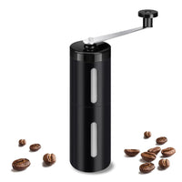 2 x Brand New Portable Manual Coffee Grinder, Manual Coffee Grinder with Ceramic Conical Grinder, Manual Coffee Grinder, Coffee Grinder, Stainless Steel Coffee Grinder, Coffee Grinder for Camping, Travel and RV, Butyeak - RRP €22.18