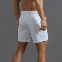 1 x RAW Customer Returns HOTIAN Men s Chino Shorts Summer Shorts Short Pants Breathable Bermuda Shorts 6 Inch Inseam Flat Stretch Shorts White S - RRP €25.99