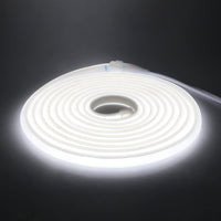 1 x RAW Customer Returns HEGEHE 230V COB Neon LED Strip with Switch, IP65 Waterproof Super Bright High Density 288leds m Flex LED Strip Light for Indoor Outdoor Festival DIY Decoration White, 10M  - RRP €35.28