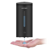 1 x RAW Customer Returns anydry 1205C Soap Dispenser Automatic Wall Mounted 800ml Commercial Automatic Liquid Soap Dispenser Wall Mounted Matte Black - RRP €46.89