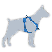 17 x RAW Customer Returns SPUNKY.PET Dog Harness Anti-Pull Ideal for Learning to Walk on a Leash Y-Harness, Ergonomic and Comfortable Robust, Durable and Safe Equipment L, Blue  - RRP €253.3