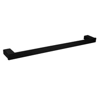 1 x RAW Customer Returns CASEWIND Towel Holder Black, Towel Rail Matt Stainless Steel, Wall Towel Rack 60cm with Drilling Wall Mounted for Shower Bathroom - RRP €31.99