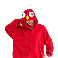 1 x RAW Customer Returns Snorlax Costume Cookie Monster Onesie Elmo One-Piece Jumpsuit Sesame Street Relax Costume Pajamas Carnival Halloween Pajamas Cosplay Adult Carnival Red XL - RRP €29.24