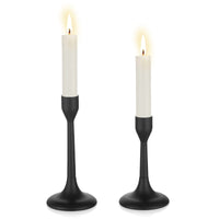 2 x Brand New Romadedi Matte Black Candle Holders - Candle Holders for Tapered Candelabras, Modern Farmhouse Decor for Fireplace, Dining Table, Decorative Centerpiece, Set of 2 - RRP €40.8