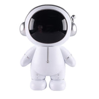 1 x RAW Customer Returns Hosoncovy Astronaut Piggy Bank Money Box Spaceman Money Box Astronaut Figurine Decor Desktop Sculpture Statue Silver  - RRP €23.18