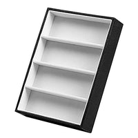 1 x RAW Customer Returns POOSR Sunglasses Display Glasses Cases 4 Grids Sunglasses Display Box Glasses Display Jewelry Organizer Tray - Black - RRP €15.14