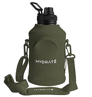 5 x Brand New HYDRATE Black Camo Carrying Case for XL 2.2 Liter Stainless Steel Jug, with Carrying Strap and Phone Pouch, Neoprene Protective and Insulating Sleeve for Your Bottle - RRP €57.65