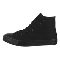 1 x RAW Customer Returns Elara Unisex Sneaker Women Men High Top Chunkyrayan ZCA014 CB019 Allblack-39 - RRP €26.17