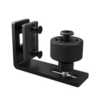 1 x RAW Customer Returns QINAIXQM Adjustable Floor Guide Wall Door Bottom Guide Sliding Door Hardware for Sliding Barn Door, Black - RRP €10.07