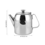 1 x RAW Customer Returns Stainless steel teapot, metal teapot, stainless steel coffee pot with short spout, coffee pot teapot stainless steel kettle cold water jug short spout for hotel restaurant 850ml  - RRP €23.38