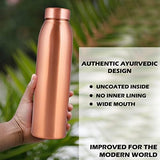 1 x RAW Customer Returns NORMAN JR Copper Water Bottle 1L - Gift Box Pack of 3, Simple, an Ayurvedic vessel made of pure copper - helps you drink more water with many health benefits - RRP €56.59