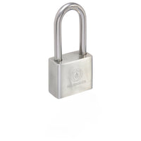 1 x RAW Customer Returns Magmaus PDE 40 Rustproof Heavy-duty outdoor padlock weatherproof - High security protection - Ideal gate or shed lock 40 mm - Long Shackle  - RRP €31.31