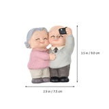 1 x RAW Customer Returns VOSAREA Older Couple Figure, Small Grandma and Grandpa Figures, Creative Wedding Couple Figures Cake Topper Love Couple Gifts for Older Couple Valentine s Day Anniversary Birthday Decoration - RRP €18.99