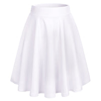 1 x RAW Customer Returns bridesmay Women s Mini Skirt Summer Short Skater Skirt Schoolgirl Anime Skirt Gothic Cosplay Sexy Skirts Midi-White L - RRP €19.14