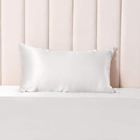 1 x RAW Customer Returns THXSILK 25 Momme Silk Pillowcase for Hair and Skin - Mulberry Silk Pillowcase - Hypoallergenic with Hidden Zipper - Pure Silk on Both Sides ... White, 40x60cm  - RRP €34.0