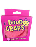 1 x RAW Customer Returns Doud Craps Color Pink Scrub Sponge Anti-Scratch Smiley Sponge, Washable Antibacterial and Reusable Dishwashing Sponge, Dishwashing Sponges for Kitchen and Bathroom, Flextexture Scrubbing Sponge - RRP €9.0