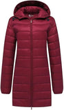 1 x RAW Customer Returns Wantdo Women s Winter Warm Puffer Coat Soft Hooded Coats Windproof Down Jacket Leisure Hiking Jacket Red XL - RRP €69.99