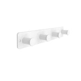 1 x RAW Customer Returns SYPEN coat hooks made of stainless steel, wall hooks self-adhesive screws, white coat rack with 6 hooks, coat hooks wall - RRP €16.33