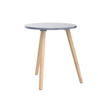 1 x RAW Customer Returns APICIZON side table, coffee table round 42 cm, height 51 cm, sofa table with legs made of solid wood, Scandinavian style, bedside table wood for living room, bedroom, natural - RRP €27.22