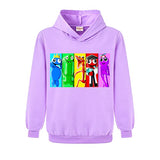 1 x RAW Customer Returns Rainbow Merch Kids Hoodie Boys Girls Cotton Top Youtube Pullover 3-13 Years Purple,7-8 Years  - RRP €18.68