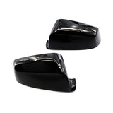 1 x RAW Customer Returns 1 Pair Car Mirror Housing Caps, TOTMOX Replacement Side Door Mirror Covers for BMW 5 Series E60 E61 F10 F11 6 Series F12 F13 7 F01, Gloss Black - RRP €44.09