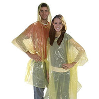 26 x Brand New QASIMOF Disposable rain poncho set of 6, rain cape with hood, disposable rain cape for women, poncho raincoats, waterproof unisex rain cover, color mix - RRP €717.6