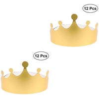 8 x Brand New Abaodam Paper Crown Hat, Happy Birthday Paper Crown Gold Foil Party Crown Hat Cap King Crown Cap Birthday Party Hats Party Supplies for Kids Adults 24pcs - RRP €116.96