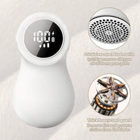 1 x Brand New yotutun Electric Lint Shaver, USB Rechargeable Fabric Shaver with 3 Adjustable Power Levels, Intelligent LED Display, 1 Replacement Blade Fabric Shaver for Various Fabrics - RRP €20.4