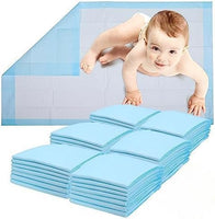 1 x RAW Customer Returns HEALQU Disposable Changing Mat Baby Changing Mats 100 Pack Extra Soft, Absorbent and Waterproof For Clean Changing of Diapers, Ideal for on the Go 43 x 60cm  - RRP €30.24