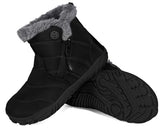 1 x RAW Customer Returns Barefoot Shoes Winter Boys Girls Snow Boots Waterproof Winter Boots Warm Lined Boots,Black A,Black A,EU30 - RRP €49.99