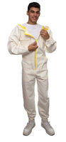 1 x RAW Customer Returns BEEART beekeeper suit, professional bee suit, beekeeper overall with round hat. Excellent protection for beekeepers. White M  - RRP €68.08