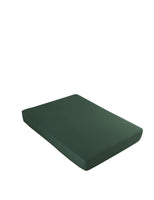 1 x RAW Customer Returns Vency Premium Jersey Fitted Sheet 200x200cm Dark Green - Fitted Sheet 100 Cotton, Bed Sheet 200x200 Up to 35 cm Mattress Height Dark Green - RRP €26.9