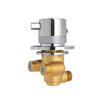 1 x RAW Customer Returns AFUDER mixing valve shower mixer made of brass thermostatic valve mixer tap shower 3 way mixing valve wall mounting of cold and hot water - RRP €69.9