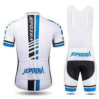 1 x RAW Customer Returns JEPOZRA Cycling Clothing Men s Summer Cycling Jersey Set Road Bike Jersey Cycling Jersey Short Sleeve MTB Mountain Bike Jersey Shirt and Cycling Shorts Breathable Gel Seat Pad - RRP €32.26